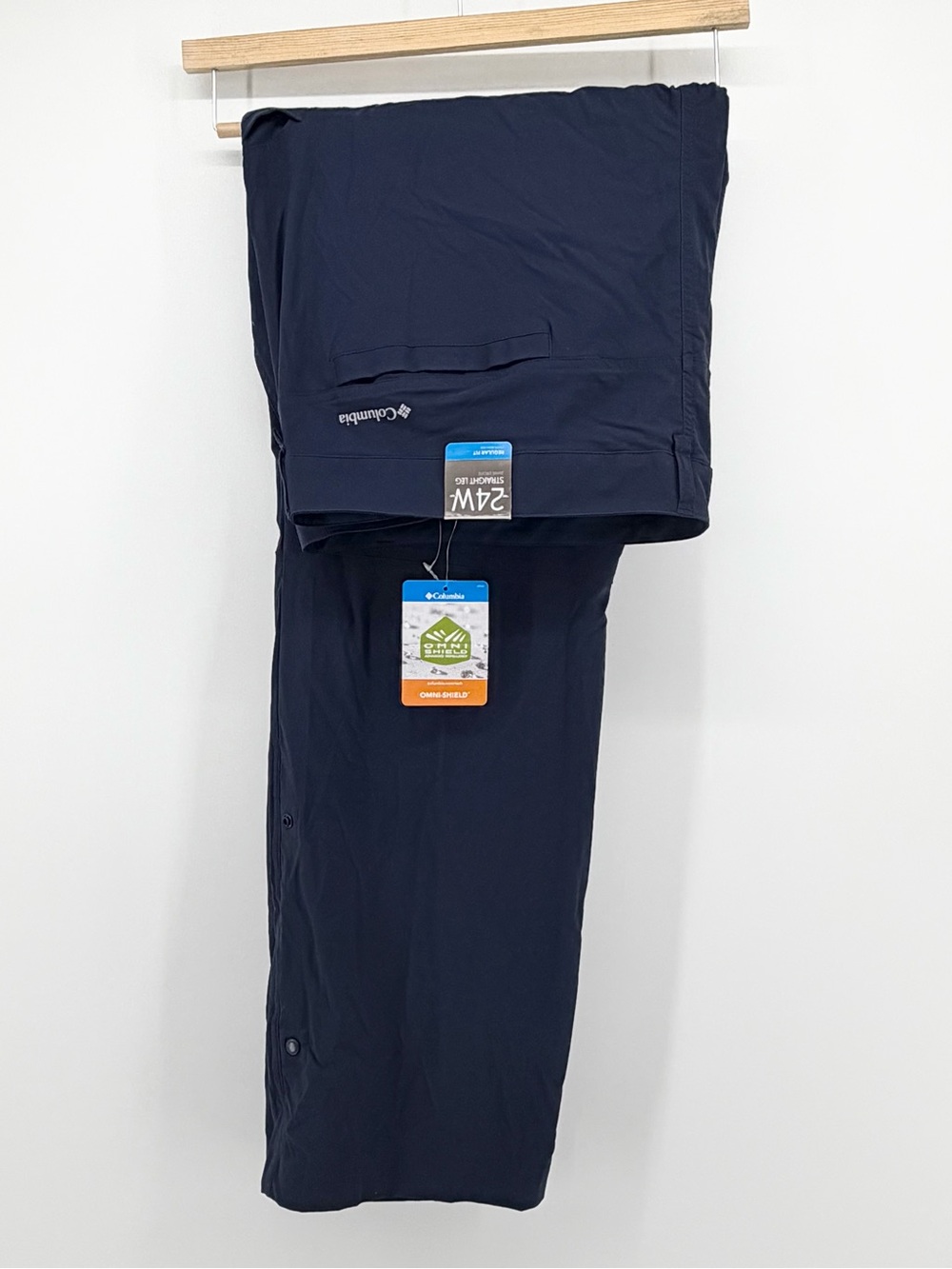 NEW Columbia 24W Leslie Falls II Womens Hiking Pants Plus Size Regular Navy Blue